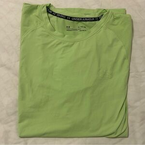 Under Armour IsoChill Men's Neon Green Short Sleeve Tee XL